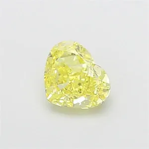 1.05ct HEART Fancy Intense Yellow VS1 Coloured Lab diamond