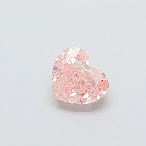 0.36ct HEART Fancy Intense Pink VVS2 Coloured Lab diamond