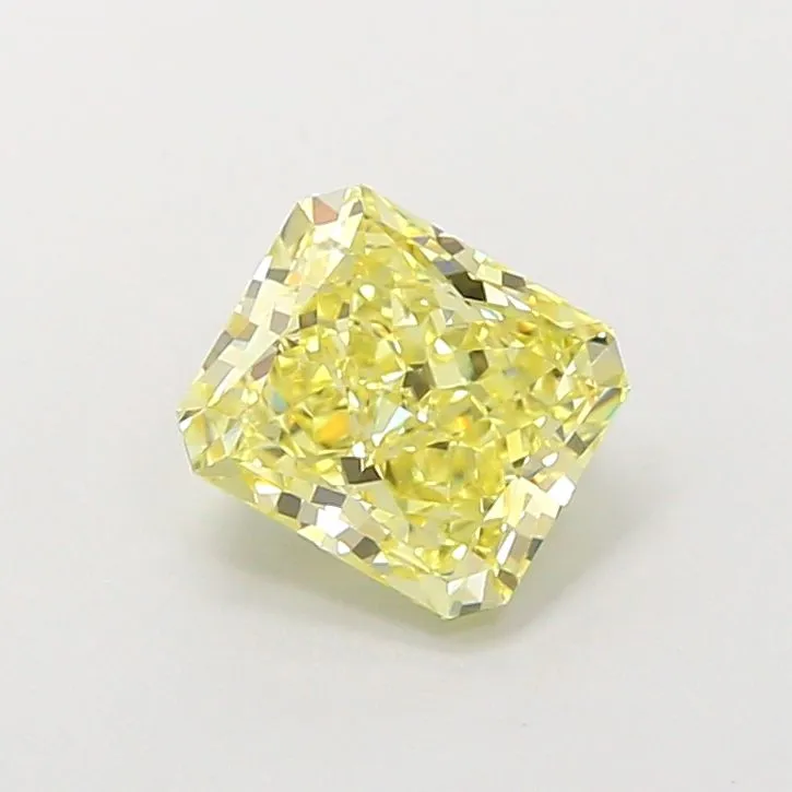 1.26ct RADIANT Fancy Yellow VVS2 Coloured Lab diamond