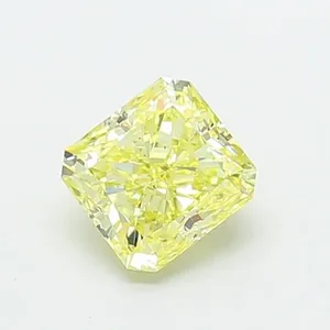 1ct RADIANT Fancy Yellow VS1 Coloured Lab diamond