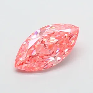 1.59ct MARQUISE Fancy Vivid Pink VVS2 Coloured Lab diamond