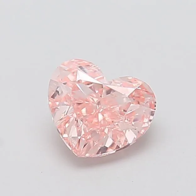 1.49ct HEART Fancy Intense Pink VS1 Coloured Lab diamond