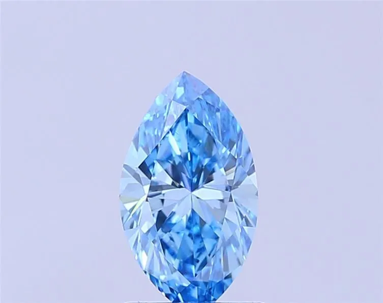 1.38ct MARQUISE Fancy Vivid Blue VS1 Coloured Lab diamond