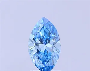 1.38ct MARQUISE Fancy Vivid Blue VS1 Coloured Lab diamond