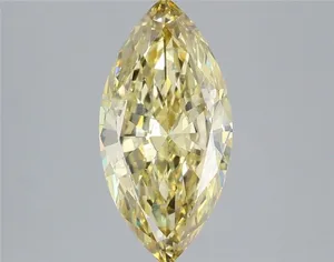 1.73ct MARQUISE Fancy Yellow VS2 Coloured Lab diamond