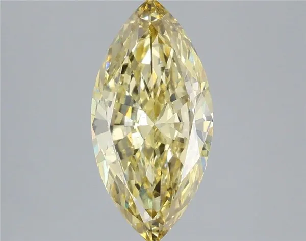1.73ct MARQUISE Fancy Yellow VS2 Coloured Lab diamond