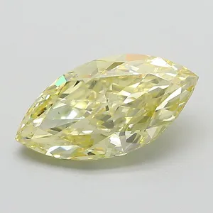 2.06ct MARQUISE Fancy Yellow VS1 Coloured Lab diamond