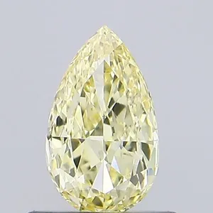 0.44ct PEAR Fancy Yellow VS1 Coloured Lab diamond