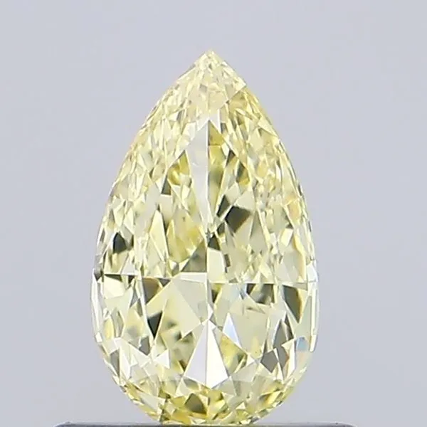 0.44ct PEAR Fancy Yellow VS1 Coloured Lab diamond