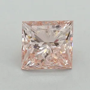 1ct PRINCESS Fancy Intense Pink VS1 Coloured Lab diamond