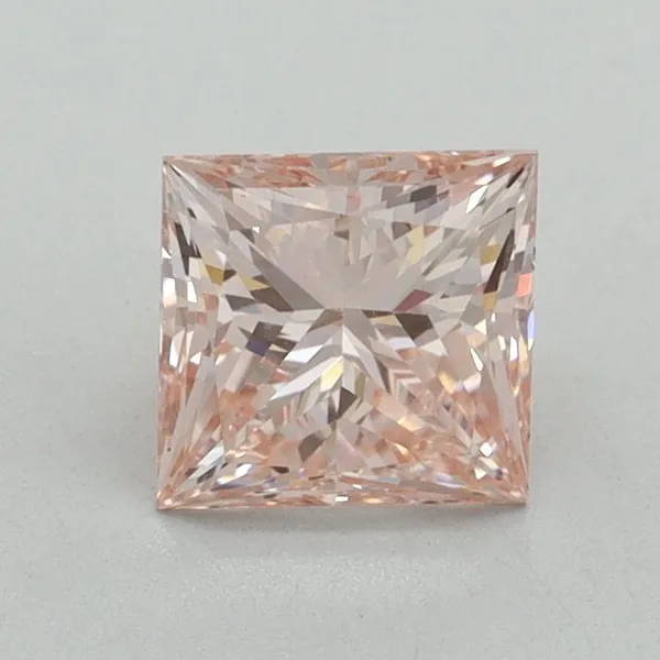 1ct PRINCESS Fancy Intense Pink VS1 Coloured Lab diamond