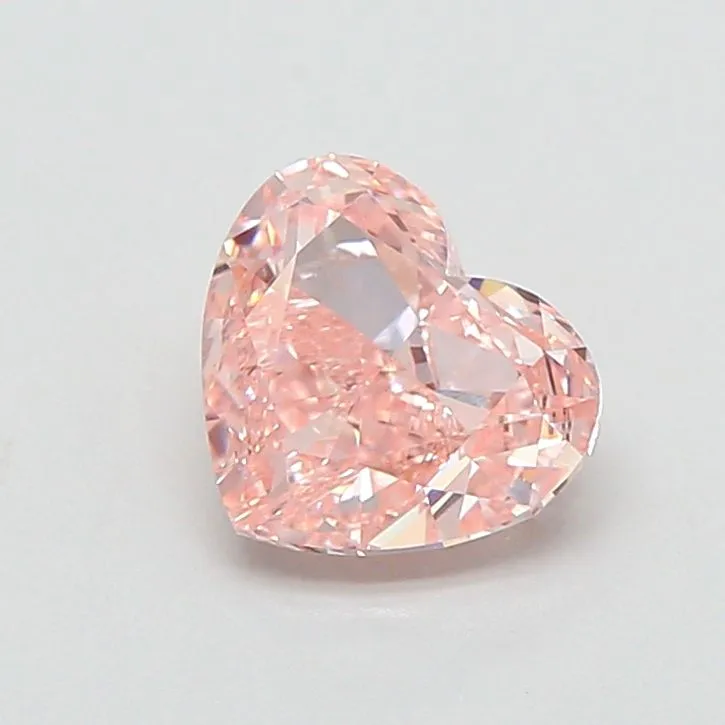 1.37ct HEART Fancy Intense Pink VVS2 Coloured Lab diamond