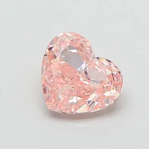 1.37ct HEART Fancy Intense Pink VVS2 Coloured Lab diamond