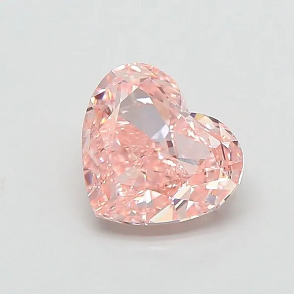 1.37ct HEART Fancy Intense Pink VVS2 Coloured Lab diamond