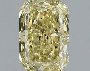 1.09ct RADIANT Fancy Yellow VS1 Coloured Lab diamond