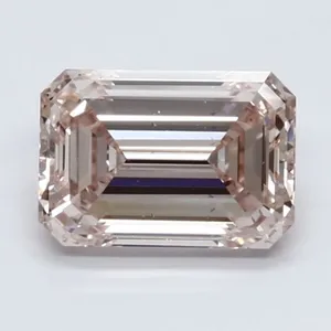 1.61ct EMERALD Fancy Intense Pink VS2 Coloured Lab diamond