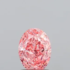 1.07ct OVAL Fancy Vivid Pink VVS2 Coloured Lab diamond