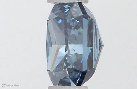 0.55ct RADIANT Fancy Vivid Blue VS2 Coloured Lab diamond