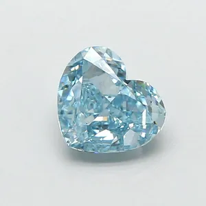 1.18ct HEART Fancy Vivid Blue VS2 Coloured Lab diamond