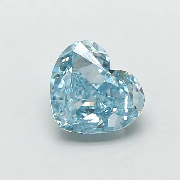 1.18ct HEART Fancy Vivid Blue VS2 Coloured Lab diamond