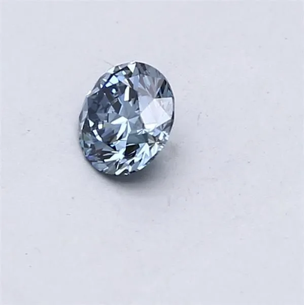 0.31ct ROUND Fancy Vivid Blue VVS2 Coloured Lab diamond