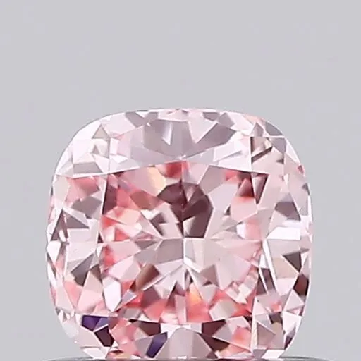 0.46ct CUSHION Fancy Vivid Pink VS1 Coloured Lab diamond