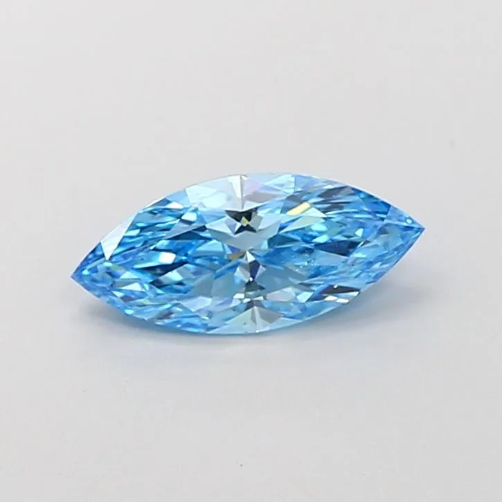 1.01ct MARQUISE Fancy Vivid Blue VS2 Coloured Lab diamond