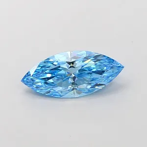 1.01ct MARQUISE Fancy Vivid Blue VS2 Coloured Lab diamond