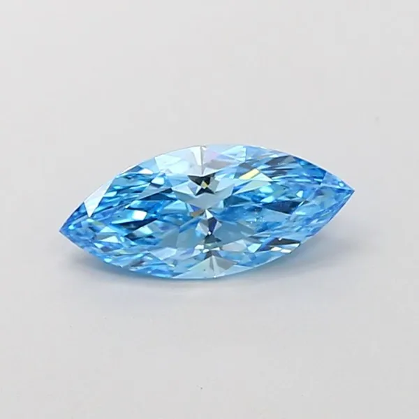 1.01ct MARQUISE Fancy Vivid Blue VS2 Coloured Lab diamond
