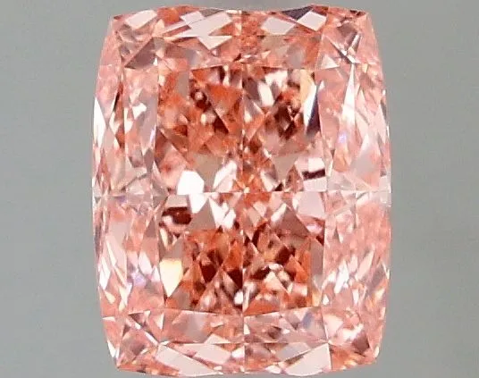 1ct CUSHION Fancy Vivid Pink VVS1 Coloured Lab diamond