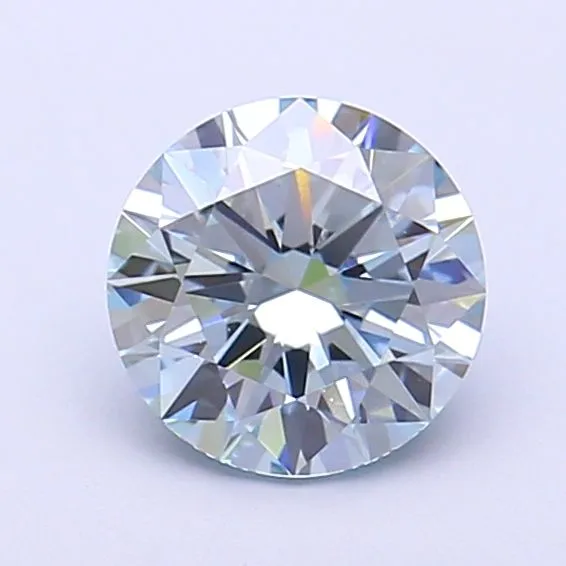 1.09ct ROUND Fancy Blue VS1 Coloured Lab diamond