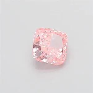 1.04ct CUSHION Fancy Vivid Pink VVS2 Coloured Lab diamond