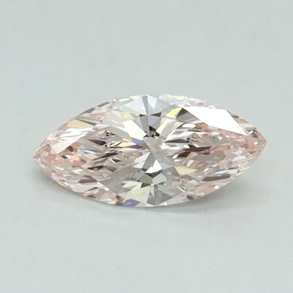 0.53ct MARQUISE Fancy Light Pink VS2 Coloured Lab diamond