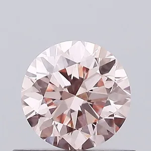 0.53ct ROUND Fancy Intense Pink VVS2 Coloured Lab diamond