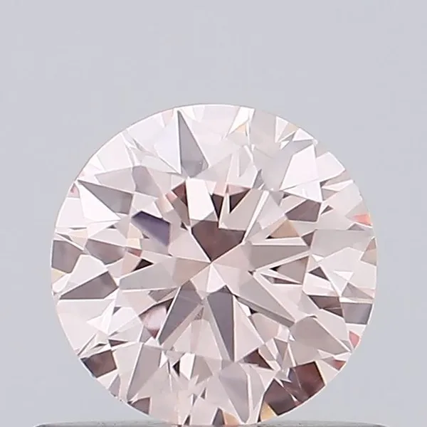 0.57ct ROUND Fancy Pink VVS2 Coloured Lab diamond