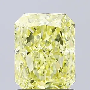 1.07ct RADIANT Fancy Intense Yellow VS1 Coloured Lab diamond