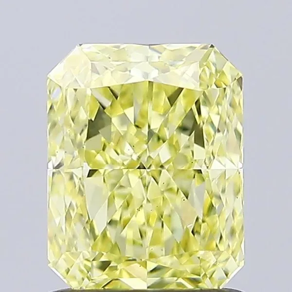 1.07ct RADIANT Fancy Intense Yellow VS1 Coloured Lab diamond