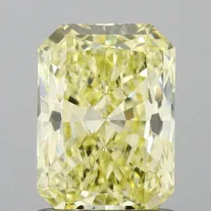 1.08ct RADIANT Fancy Intense Yellow VVS1 Coloured Lab diamond