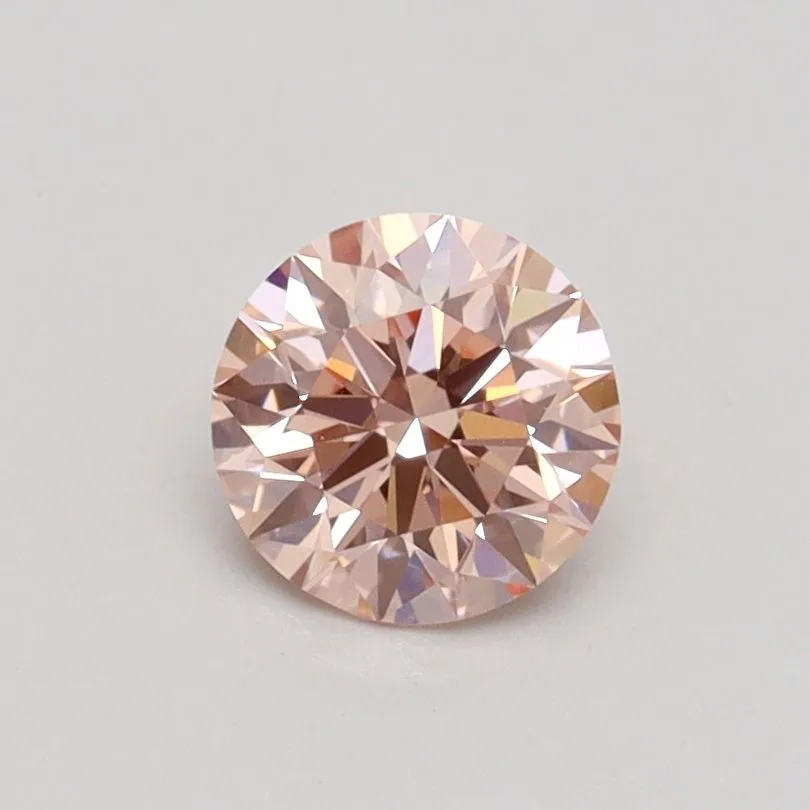 0.64ct ROUND Fancy Intense Pink VVS2 Coloured Lab diamond