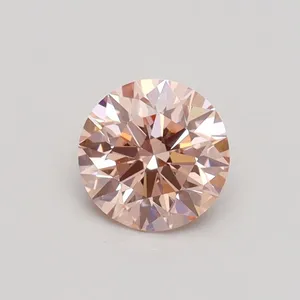0.64ct ROUND Fancy Intense Pink VVS2 Coloured Lab diamond