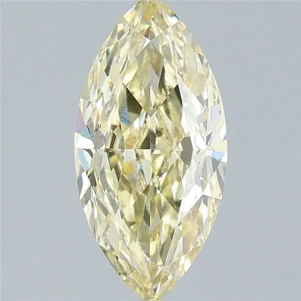 2.1ct MARQUISE Fancy Yellow VVS2 Coloured Lab diamond