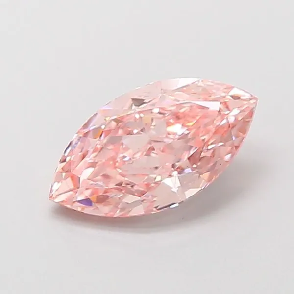 1.52ct MARQUISE Fancy Intense Pink VS1 Coloured Lab diamond