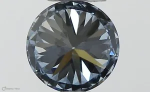 0.4ct ROUND Fancy Vivid Blue VVS1 Coloured Lab diamond
