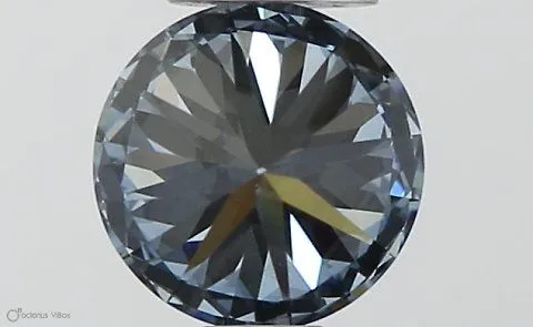 0.4ct ROUND Fancy Vivid Blue VVS1 Coloured Lab diamond