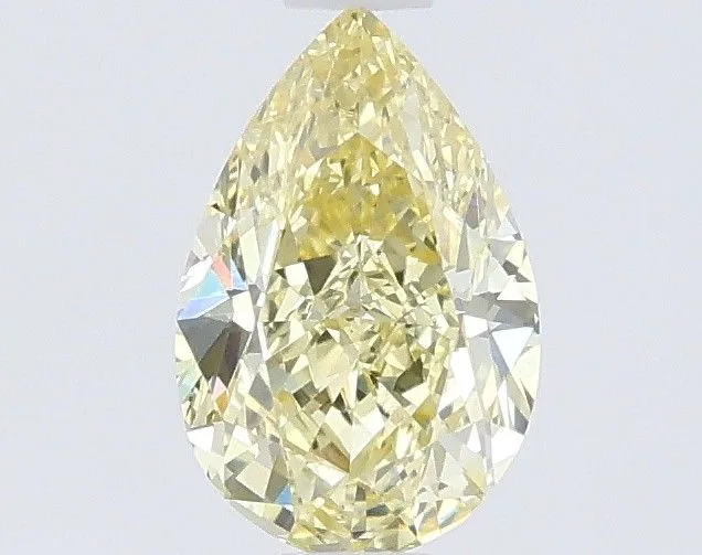 0.89ct PEAR Fancy Intense Yellow VS1 Coloured Lab diamond