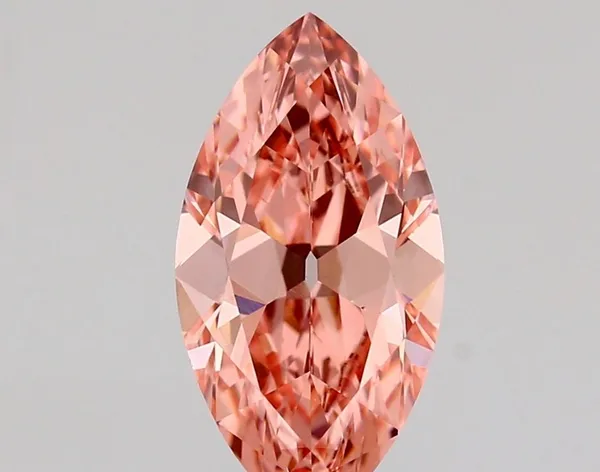 1.51ct MARQUISE Fancy Vivid Pink VVS2 Coloured Lab diamond