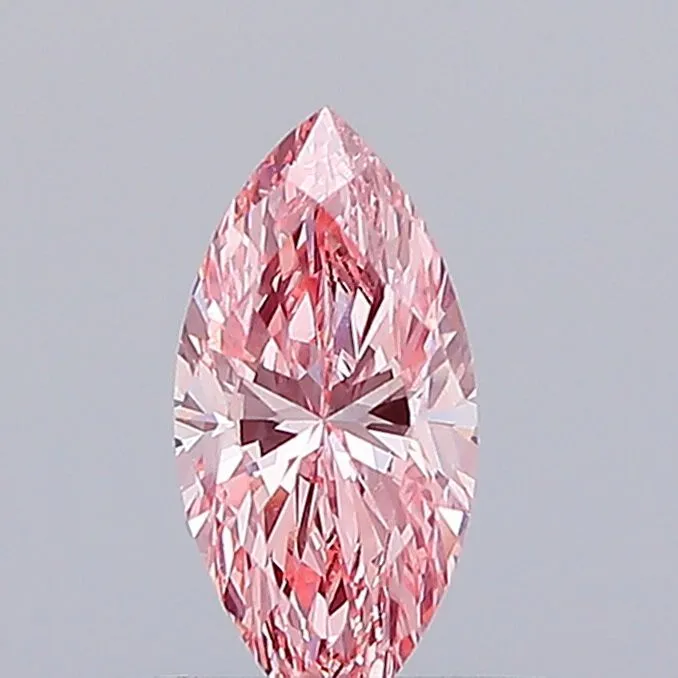 0.51ct MARQUISE Fancy Vivid Pink VS1 Coloured Lab diamond