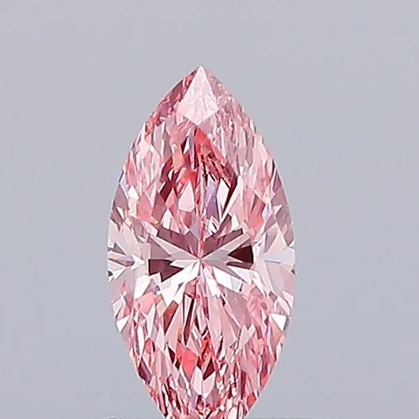 0.51ct MARQUISE Fancy Vivid Pink VS1 Coloured Lab diamond