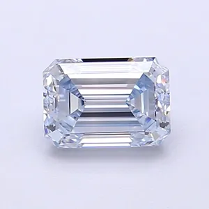 1ct EMERALD Fancy Blue VVS2 Coloured Lab diamond