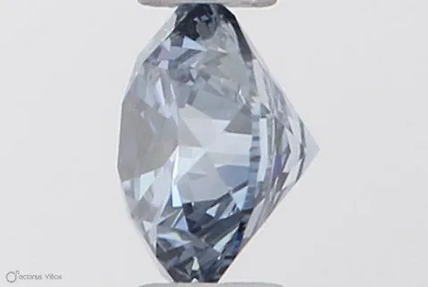 0.33ct ROUND Fancy Vivid Blue VS2 Coloured Lab diamond